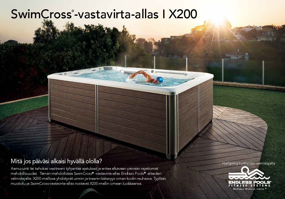 Endless Pools vastavirta-altaan X200 esitteen kansikuva