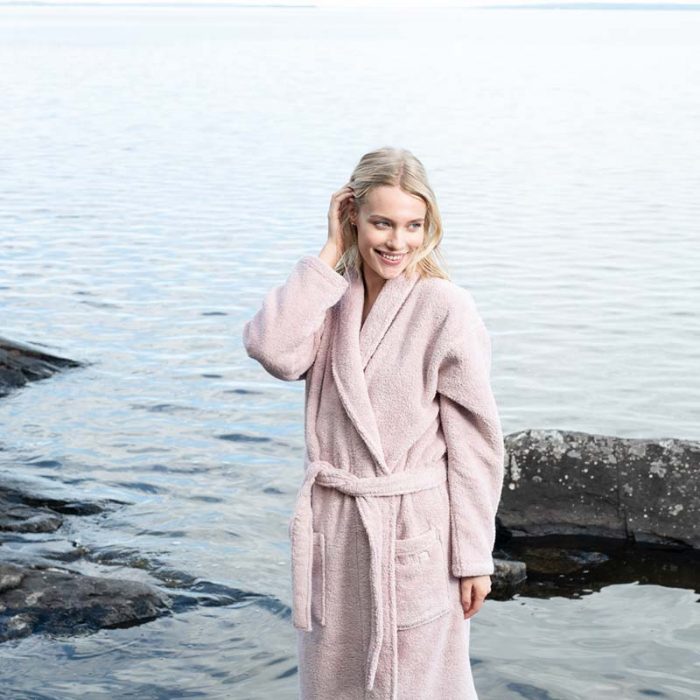 Luin Living kylpytakki UNISEX, dusty rose - Image 2
