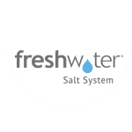 FreshWater-suolapuhdistusjärjestelmän puolipallon muotoinen logo