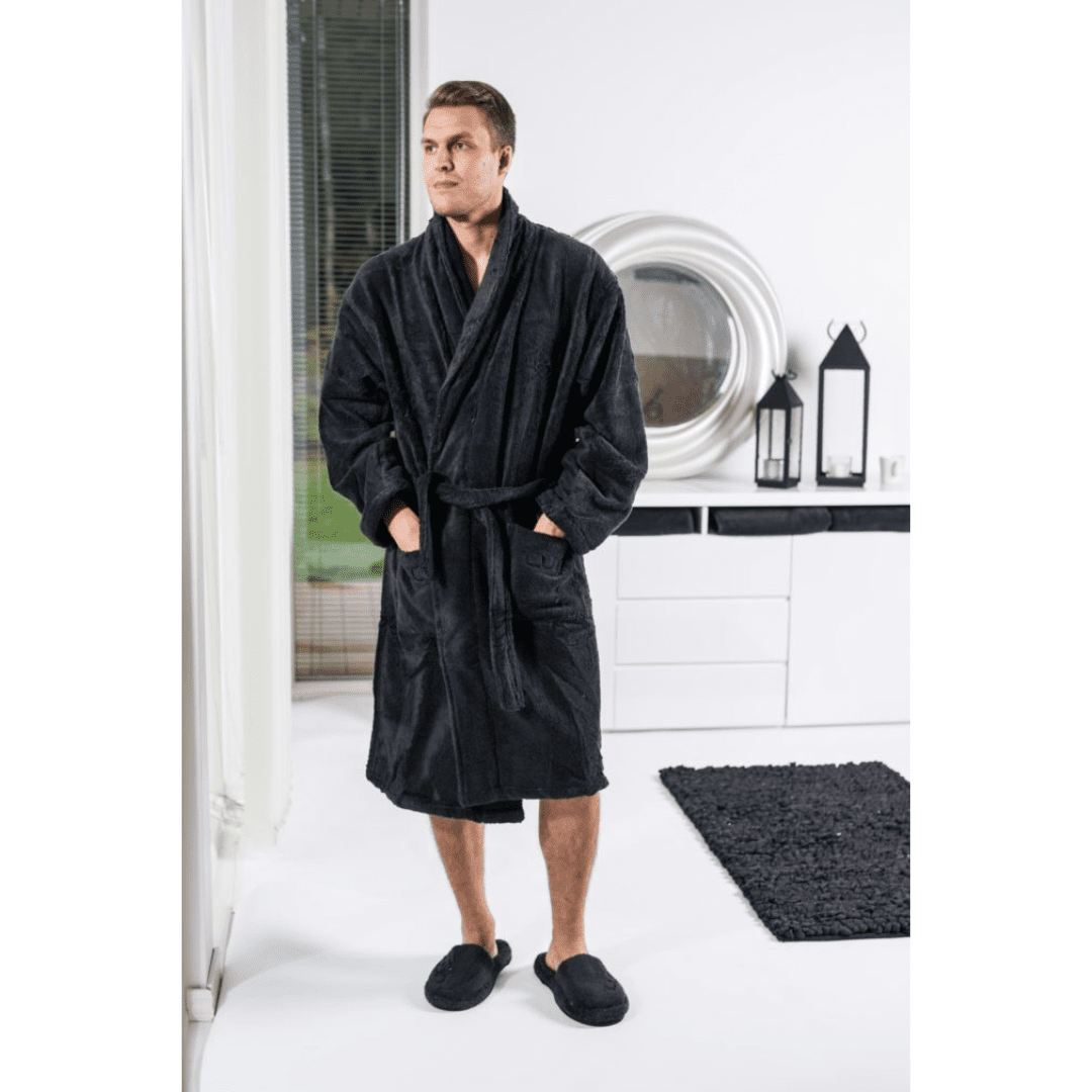 Luin Living kylpytakki UNISEX, musta XL