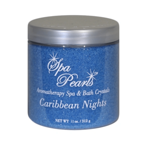 Spa Pearls Caribbean Nights kylpysuola. Tuoksu Piña Colada. Kylpysuola väriltään sinistä.