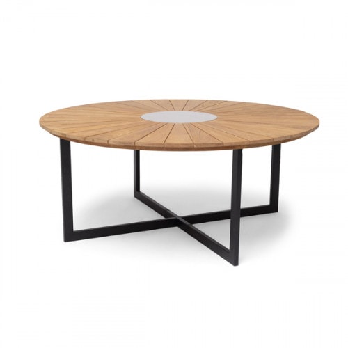 hillerstorp-ringsjö-ruokapöytä-180-cm-tiikkipuusta-jossa-keskellä-keraaminen-lasi-ja-mustat-alumiini-jalat