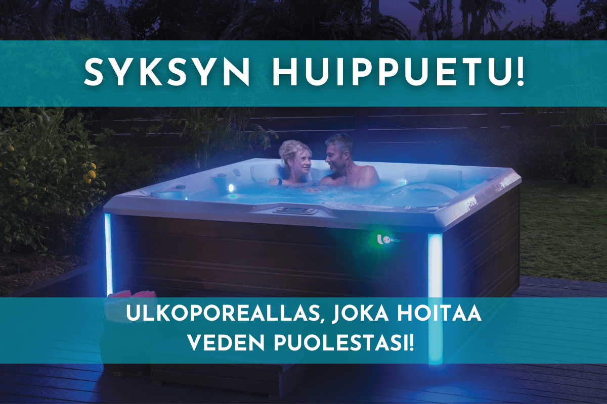 Etusivu, syksyn huippuetu 2025, Flair kuumalähde-ulkoporeallas-suojapeite-tarjous-harmat-suojapeitteet-ja-musta-suojapeite-lumisenen-maisema