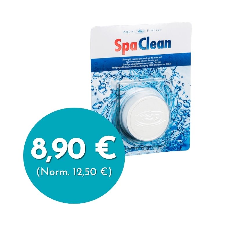 SpaClean-putkiston puhdistustabletti AquaFinesse kuukausi tarjous Kuumalähde SpaClean putkiston puhdistustabletti tarjous